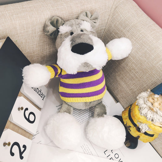 Schnauzer doll cute ins plush toy puppy husky doll