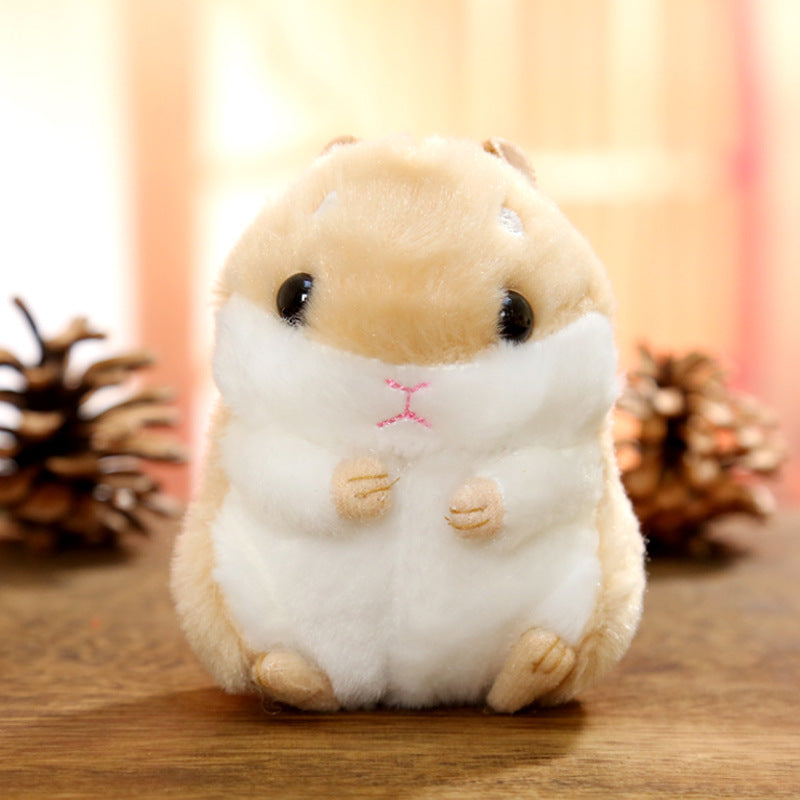 Hamster plush doll keychain