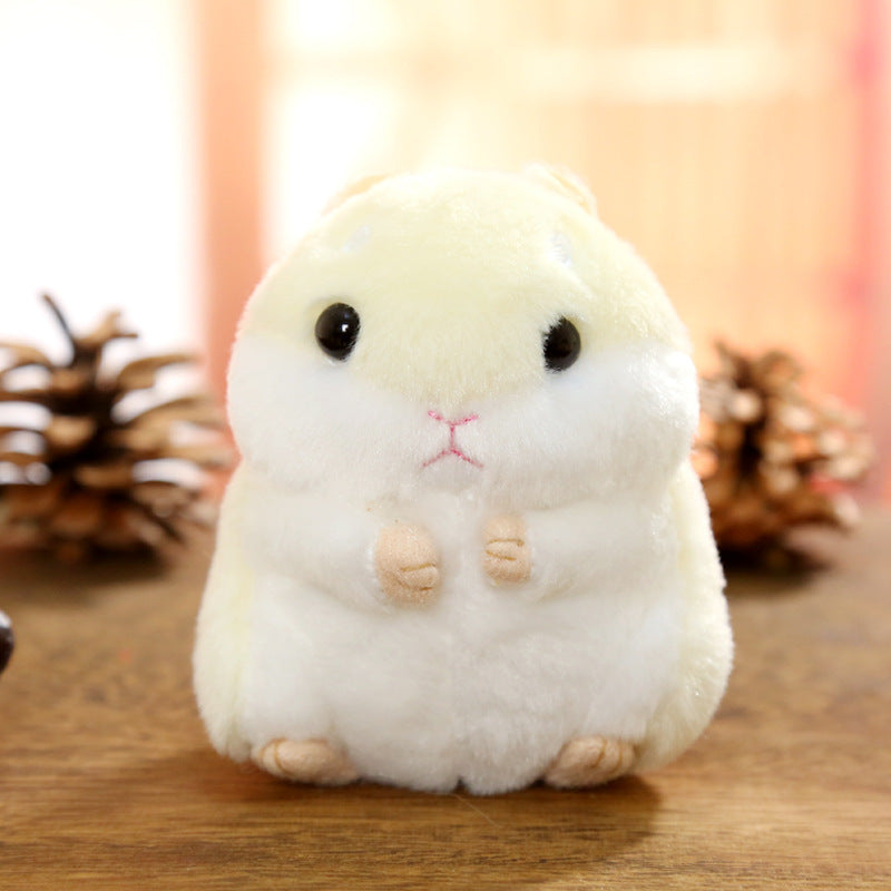 Hamster plush doll keychain