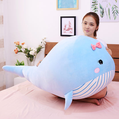 Whale doll pillow