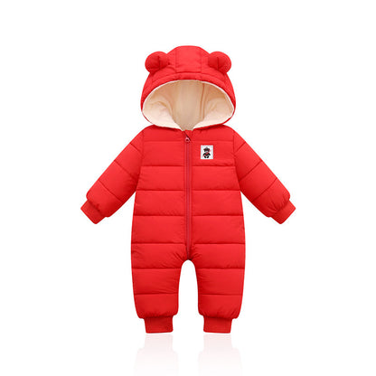 Padded down cotton suit