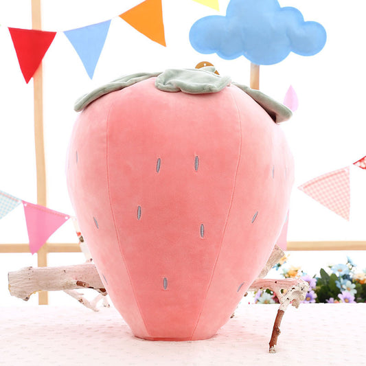 Factory Wholesale New Creative Fruit-Like Strawberry Pillow Large Soft Plush Toy Birthday Gift