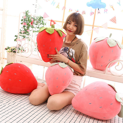 Factory Wholesale New Creative Fruit-Like Strawberry Pillow Large Soft Plush Toy Birthday Gift