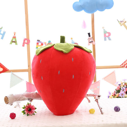 Factory Wholesale New Creative Fruit-Like Strawberry Pillow Large Soft Plush Toy Birthday Gift