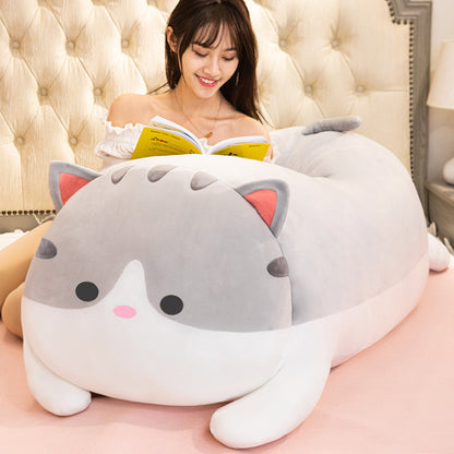 Cute Cat Plush Toy Girl Rag Doll Sleeping Pillow Bed Super Soft Doll Doll Birthday Gift