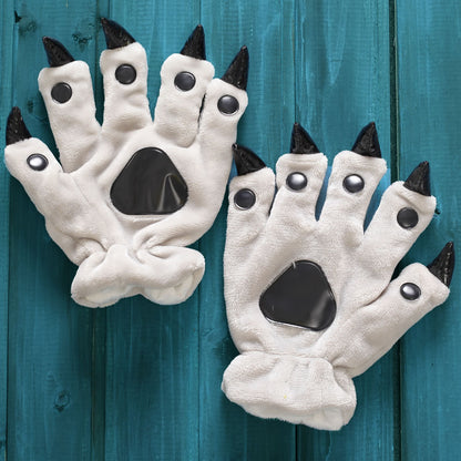 Body Pajamas Animal Paw Dinosaur Gloves