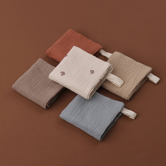 Baby Four-Layer Gauze Cotton Small Square Towel Saliva Towel Face Towel