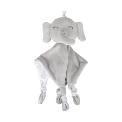 Cartoon Soft Soothing Towel Baby Animal Handkerchief With Ringing Paper