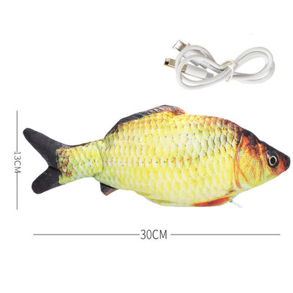 Simulation Fish Toy, Electric Cat Toy, Usb Charging, Beating Fish Plush Toy