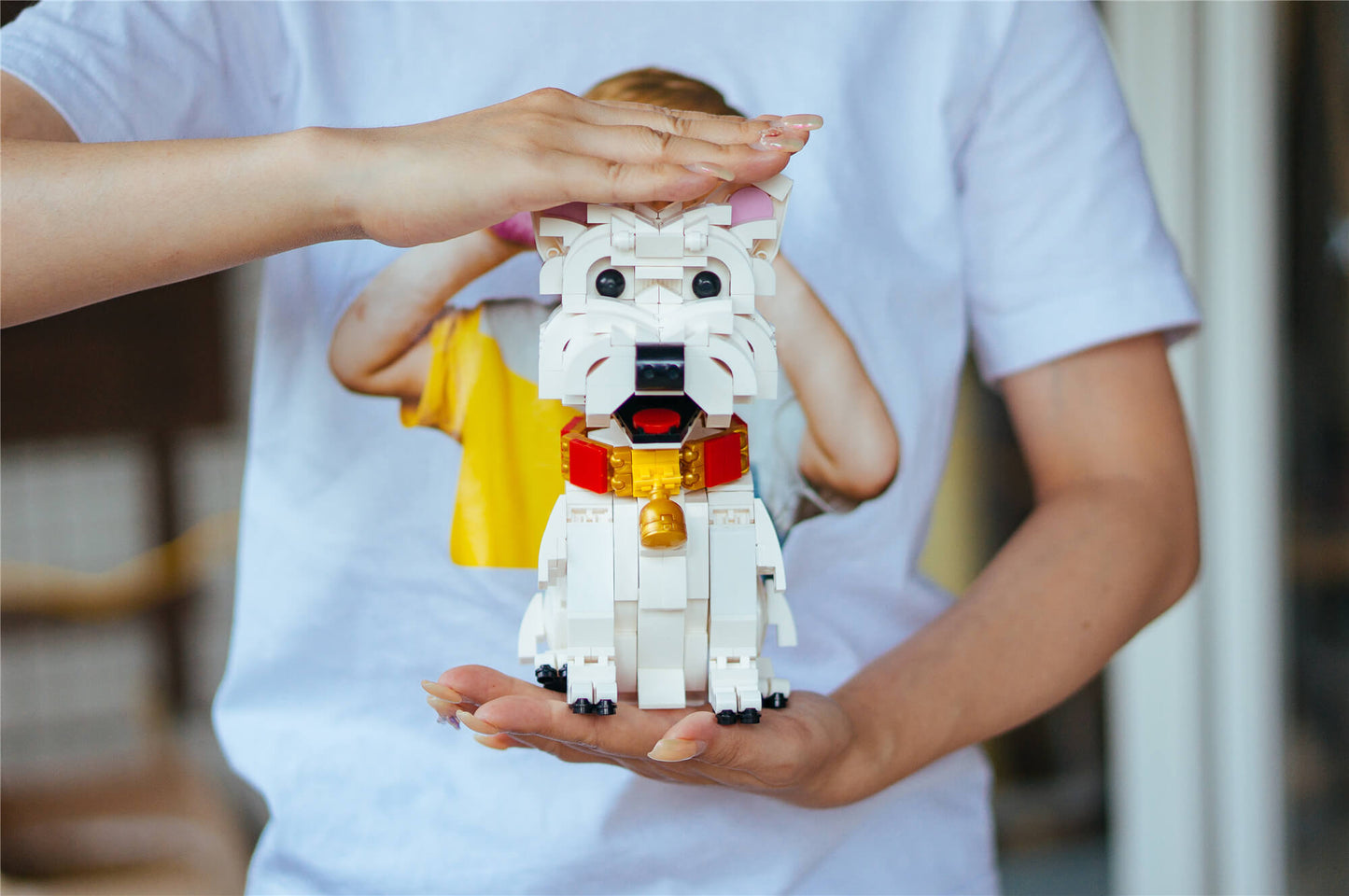 Cute Dog West Highland White Terrier Small Particle Assembly Building Blocks