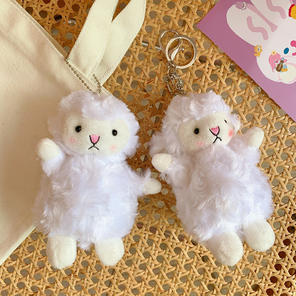 Cute Girl Cute Pendant Plush Doll Lamb Doll Doll Bag Pendant Soft Cute Accessories Keychain