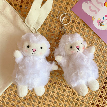 Cute Girl Cute Pendant Plush Doll Lamb Doll Doll Bag Pendant Soft Cute Accessories Keychain