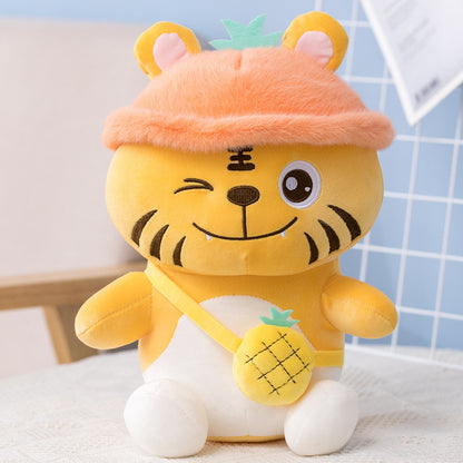 Cute Strawberry Pig Doll Pillow Cartoon Plush Toy