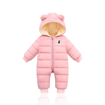Padded down cotton suit
