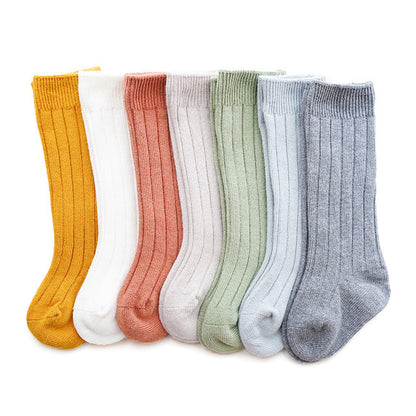 Children's long cotton socks