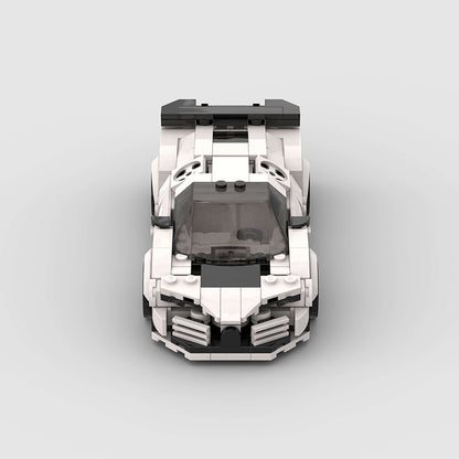 Built-up Block Series 8-grid Racing Model