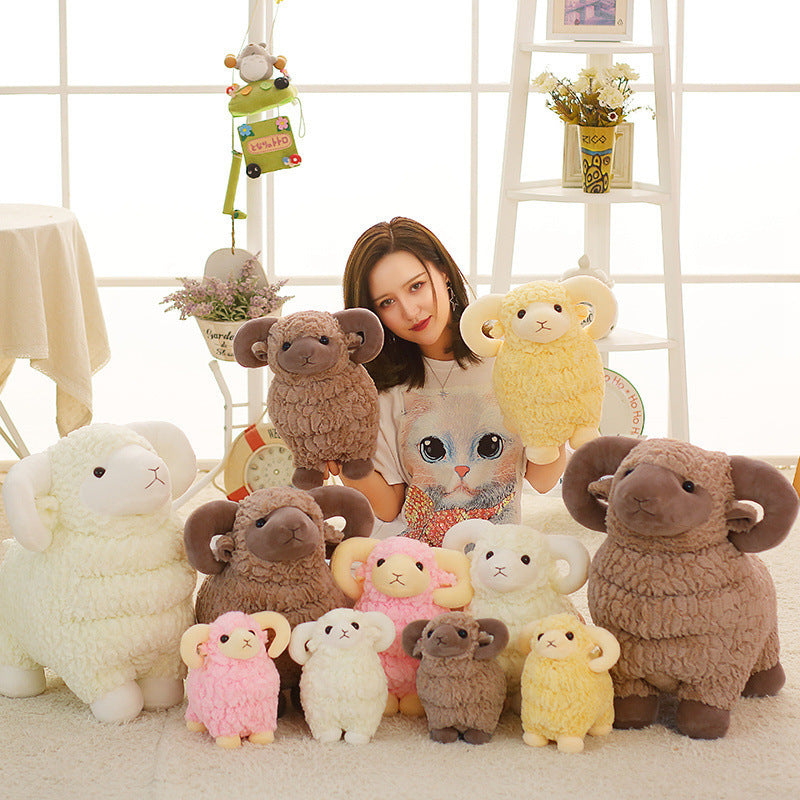 Simulation goat doll plush toy