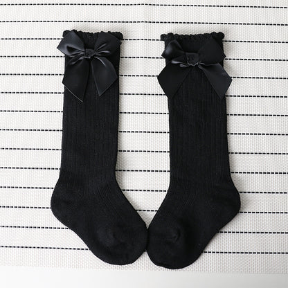 Bow lace vertical stockings