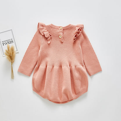 Long-sleeved romper for newborn baby