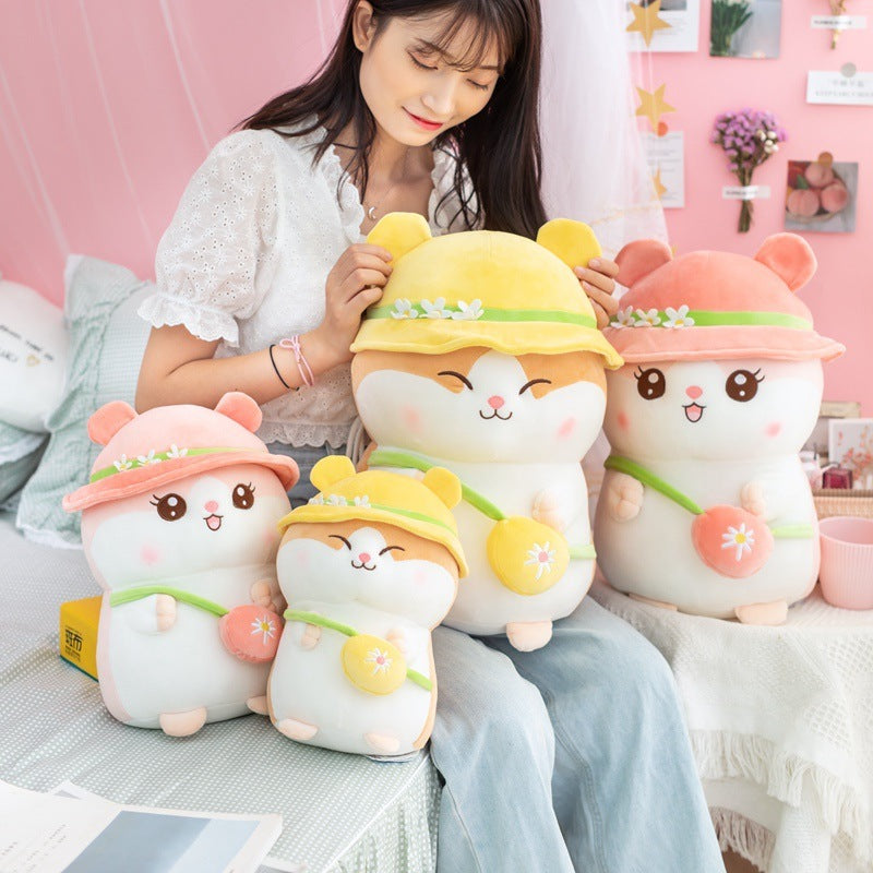 Cute Summer Hamster Doll Plush Toy Rat And Mouse Doll Girl Birthday Gift To Accompany Sleeping Couple Doll