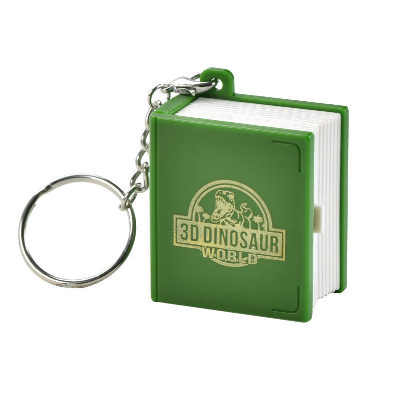 3D Dinosaur Pop-up Book Keychain Children Creative Decompression Toy