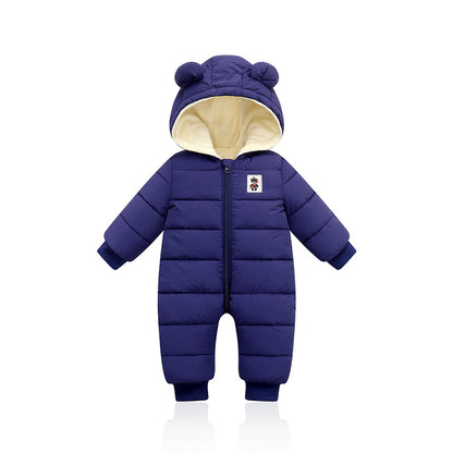 Padded down cotton suit