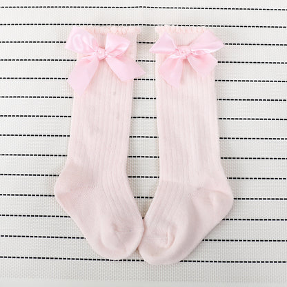 Bow lace vertical stockings