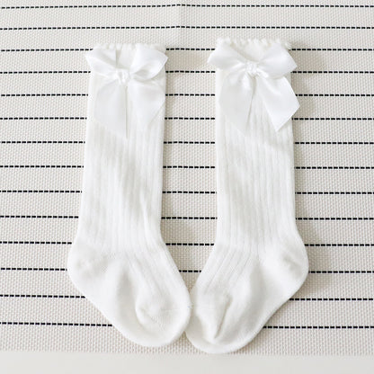 Bow lace vertical stockings