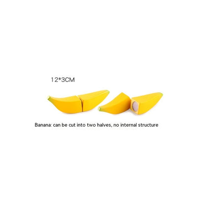 Wooden Vegetable Magnetic Children's Play House Cut Fruit Toys
