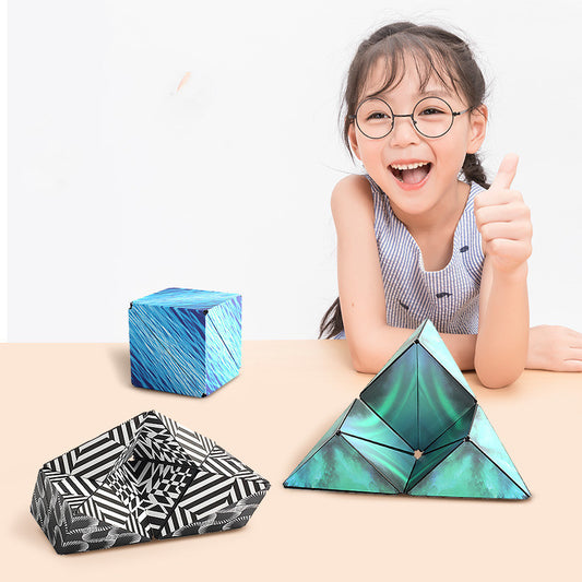 Super Cool 3d Geometric Magnetic Cube Training Puzzle Variety Puzzle Children's Toys