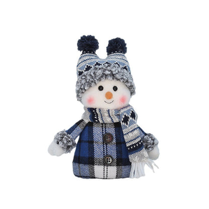Blue Fabric Figurine Doll Cute
