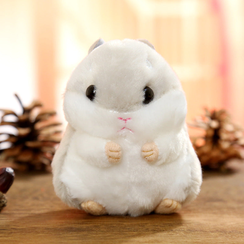 Hamster plush doll keychain