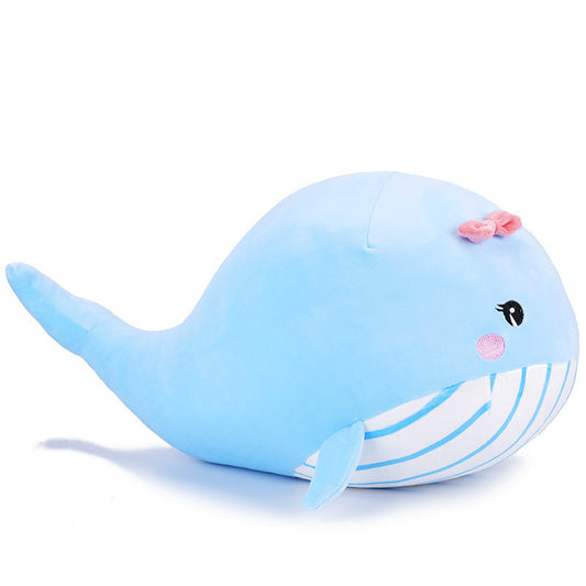 Whale doll pillow