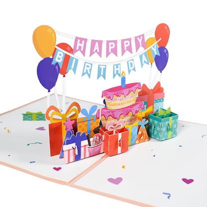 3D Three-dimensional Travel Card Handmade Card Paper Carving