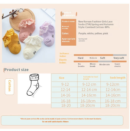 Summer New Girls Lace Socks Lace Socks
