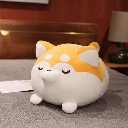 Lazy Husky Shiba Inu Pillow Girl Sleeping Doll