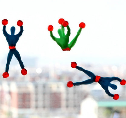 Small Sticky Man Climb On The Wall Children Toys Stick Man Bendy Toy Wall Climbing Man
