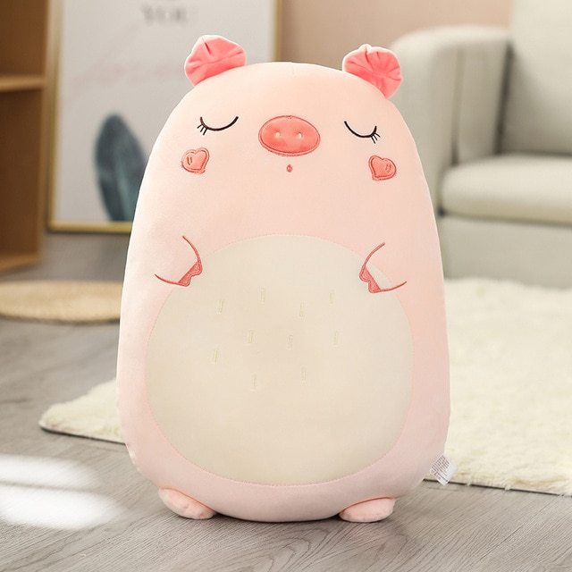 Cartoon cute animal dinosaur pig husky plush pillow cushion