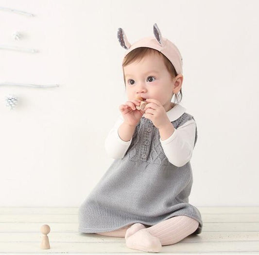 Children's headdress with cotton and linen