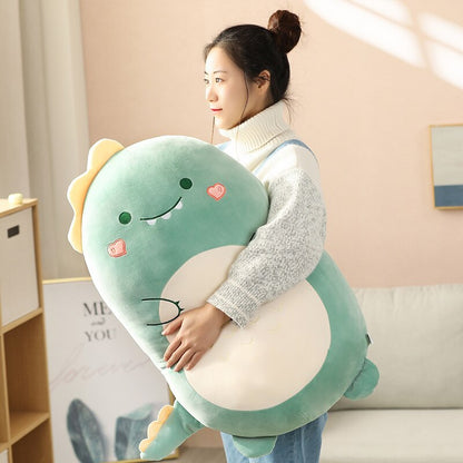 Cartoon cute animal dinosaur pig husky plush pillow cushion