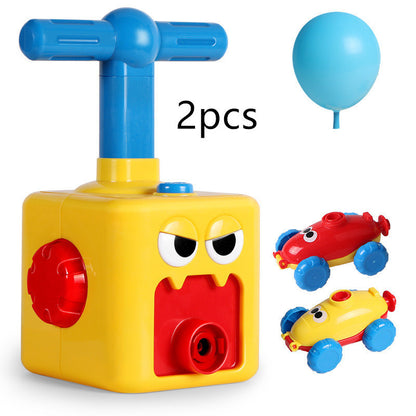 Power Balloon Launch Tower Toy Puzzle  Education Inertia Air Power Balloon Car Science Experimen Toy For Children Gift