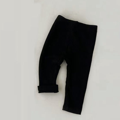 Baby Leggings Elastic Slim Pants For Boys And Girls Striped Trousers