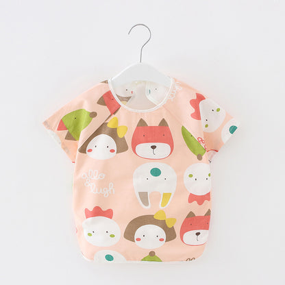 Baby Dinner Coverall Bib Spring And Autumn Long Sleeve Apron