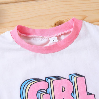 Spring Spot Cotton Pink Short-sleeved Non-hooded Wholesale Thin Women's Pullover Summer Jumpsuit