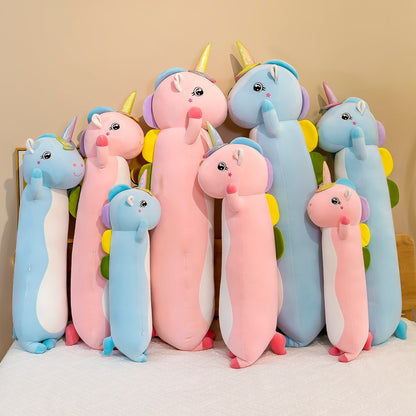 Girls Bed Doll Long Strip Sleeping Pillow Removable And Washable Children's Plush Toy