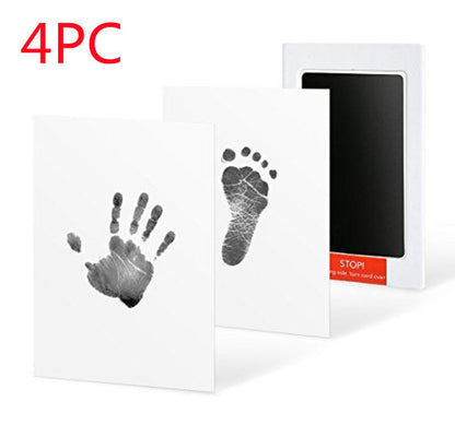 Baby hands and feet with oil