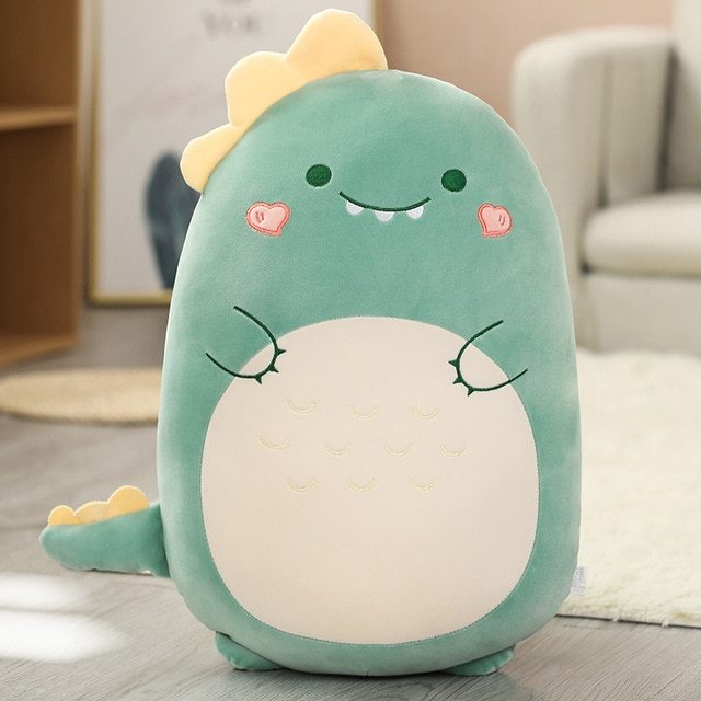 Cartoon cute animal dinosaur pig husky plush pillow cushion