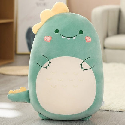 Cartoon cute animal dinosaur pig husky plush pillow cushion