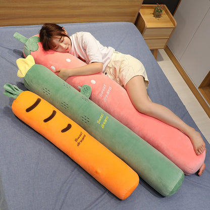 Cactus Strawberry Carrot Fruit Long Pillow