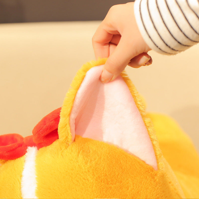Peach Heart Butt Corgi Doll Corgi Dog Plush Toy